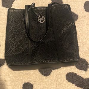Black mesh mk tote